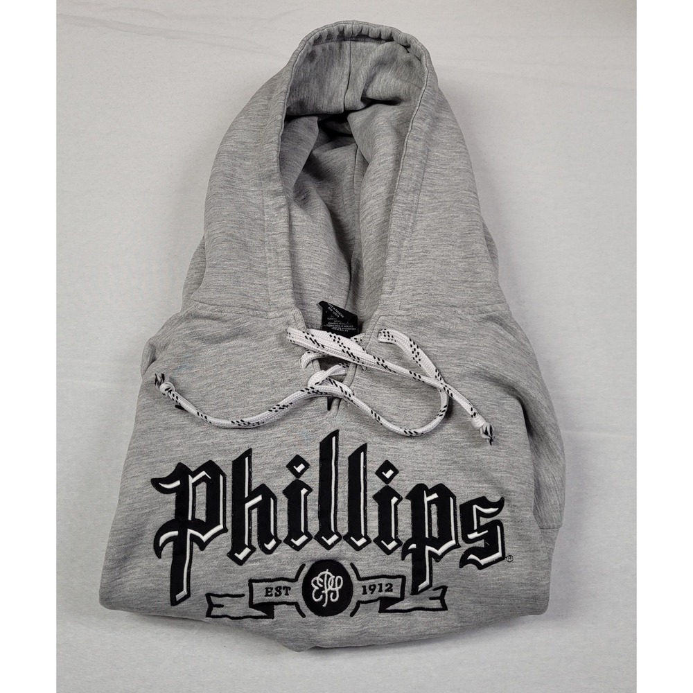 Signature Concepts Phillips Hoodie Sweatshirt Men's L Gray Long Sleeve Pullover